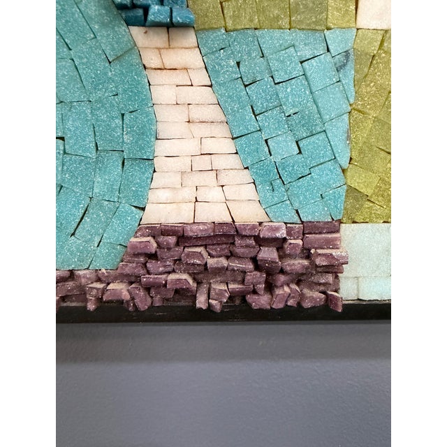 Abstract June E. Johnson Signed Mid-Century Abstract Mosaic Wall Panel, 1962 Mid Century For Sale - Image 3 of 8