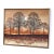 1970s Large Mid-Century Modern Orange and Brown Tree Landscape Painting Signed Williams For Sale - Image 5 of 12