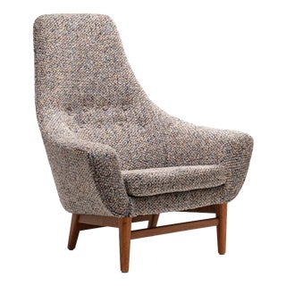 Lounge Chair attributed to Folke Jansson for Wincrantz Skövde, Sweden, 1960s For Sale