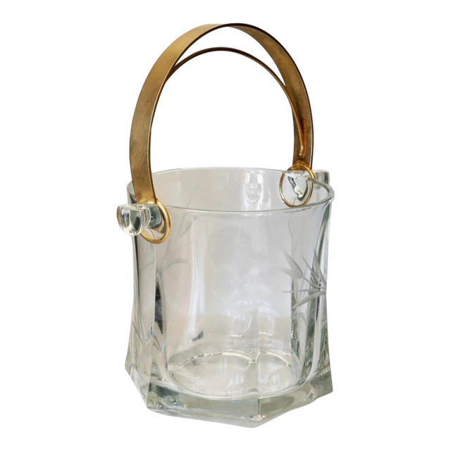 Etched Ice Bucket - Made in Italy For Sale