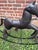 1980s Vintage Handcrafted Hammered Metal Rocking Horse Sculpture For Sale - Image 5 of 18