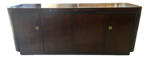 Large Art Deco Credenza with Original Marble Top, 1940s
