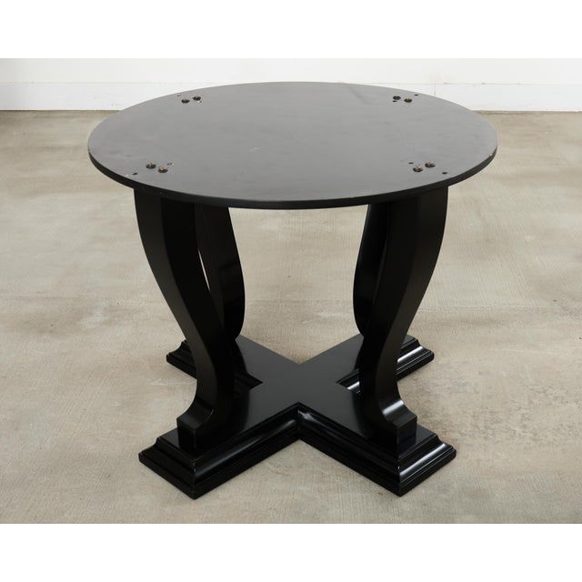 Ralph Lauren Ebonized Mahogany Round Basalt Dining Table For Sale - Image 17 of 18