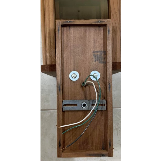 Single Wood Wall Lantern For Sale - Image 11 of 12
