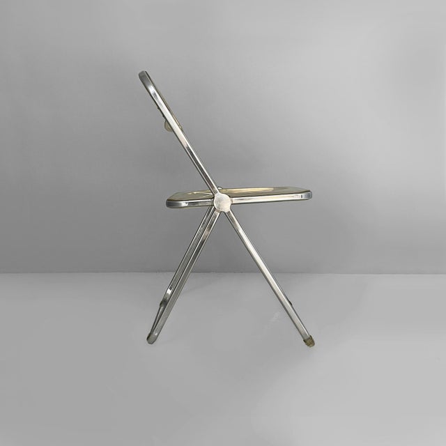 Castelli Italian Modern Plia Chairs by Giancarlo Piretti for Anonymous Castelli, 1970s, Set of 4 For Sale - Image 4 of 18