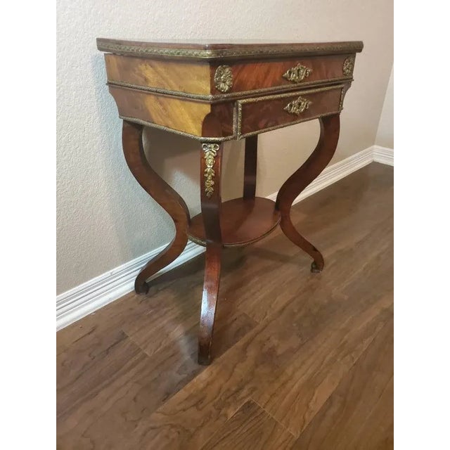 Early 19th Century French Charles X Period Sewing Work Table, Early 19th Century For Sale - Image 5 of 12