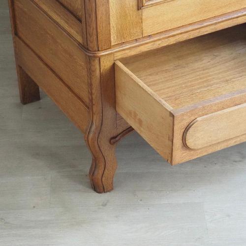 Antique Art Nouveau Mirrored Wardrobe with Drawers, France, 1900s For Sale - Image 17 of 18