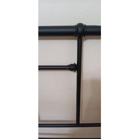 1990s Black Metal Traditional Headboard Full Size For Sale In Naples, FL - Image 6 of 8