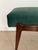 Brown Italian Bench in Wood and Green Velvet, 1950s For Sale - Image 8 of 10
