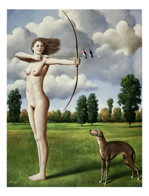 Rafal Olbinski, Diane, Giclee Print