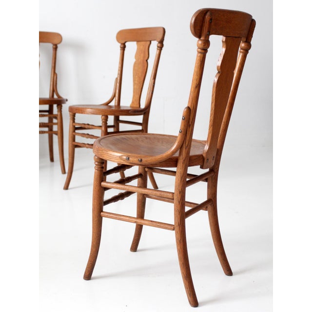 Antique Victorian Bentwood Dining Chairs Set of 6 For Sale - Image 11 of 15