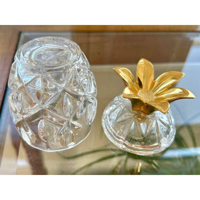 Crystal Cut Pineapple Jar by Gorham Chairish