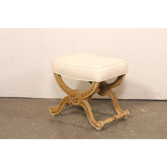 French Louis XVI Inspired Curule Stool For Sale - Image 9 of 13