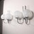 Gray Wall Lamps with Glass Shades, 1970s, Set of 2 For Sale - Image 8 of 14