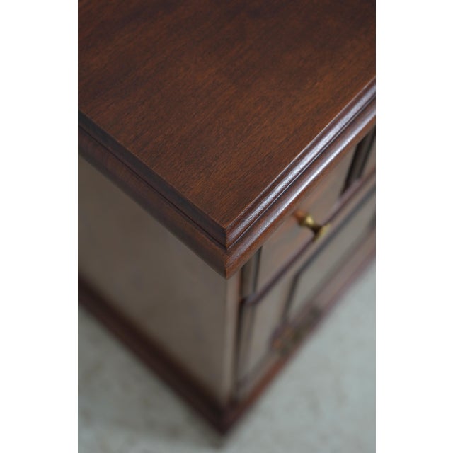 Brown Pair Henkel Harris Cherry McKenzie Nightstands For Sale - Image 8 of 18