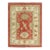 Red Handwoven Turkish Oushak Rug 5' X 6'8" For Sale