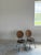 Tan Ghost Draped Wicker Tromp l'Oeil Table + 2 Bistro Chairs, Bohemian Hand Woven For Sale - Image 8 of 12