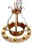 Rustic European Vintage Round Iron Quatrefoil Chandelier For Sale - Image 3 of 18