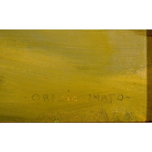 Important, wonderful painting signed by the famous Italian artist Orazio Amato 1950s Italian Signed Framed Portrait This...