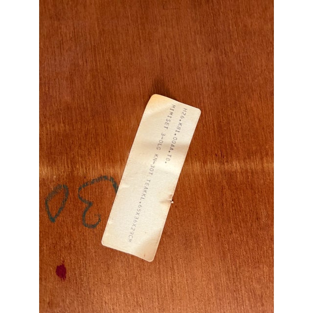 Mid-Century Teak Nesting Tables, 1960s, Set of 3 For Sale - Image 4 of 5