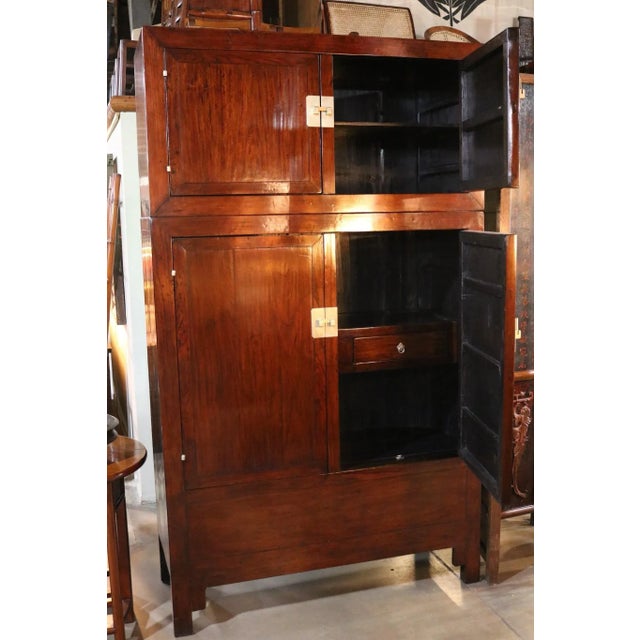 Elm Compound Cabinet C1880 For Sale - Image 4 of 5