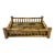 Vintage Scorched Rattan Split Reed Railed Tray For Sale