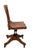 Brown Antique Oak Swivel Tilt Desk Chair by Sikes C. 1920/40's For Sale - Image 8 of 16