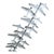 Postmodern Postmodern Brush Steel Airplane Fighter Plane Wall Sculpture by Artisan House For Sale - Image 3 of 11