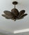 Antique Brass Floral Pendant Light Fixture, Handmade Flower Ceiling Light For Sale - Image 10 of 12