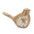 2020s Floral Etched Bird Figurine with Wood Grain Design (Set of 4) For Sale - Image 5 of 6