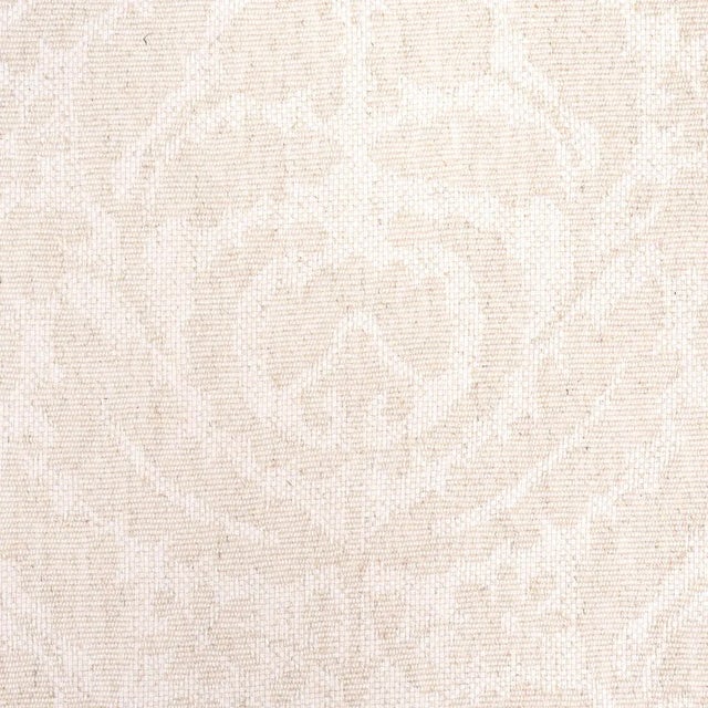 Contemporary SAMPLE - Schumacher Flora Cashmere Damask Fabric In Natural For Sale - Image 3 of 3