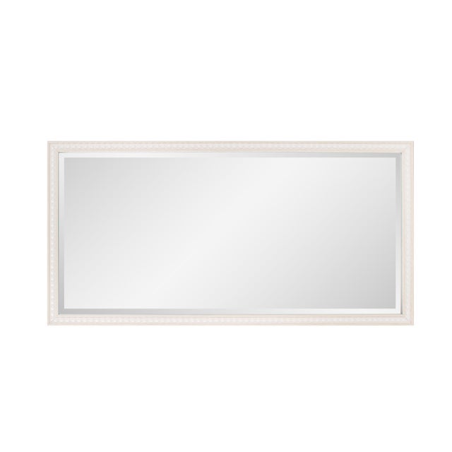 Plastic Beaded Dressing Mirror - Natural For Sale - Image 7 of 11