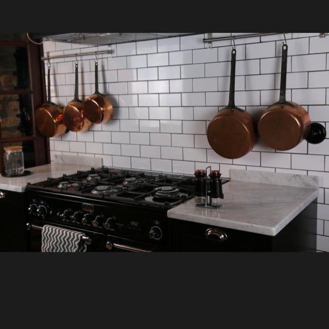 Vintage French Copper Saucepans, 1960s, Set of 5 For Sale - Image 4 of 18