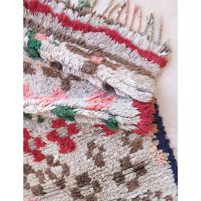 Textile Moroccan Tribal Rug - 6.1 X 2.4 Ft For Sale - Image 7 of 8
