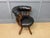 Black Victorian Mahogany Revolving Desk Chair, 1885 For Sale - Image 8 of 13
