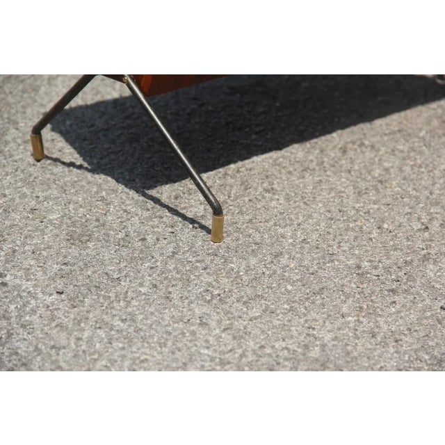 Rosewood Magazine Rack, 1950s For Sale - Image 4 of 10