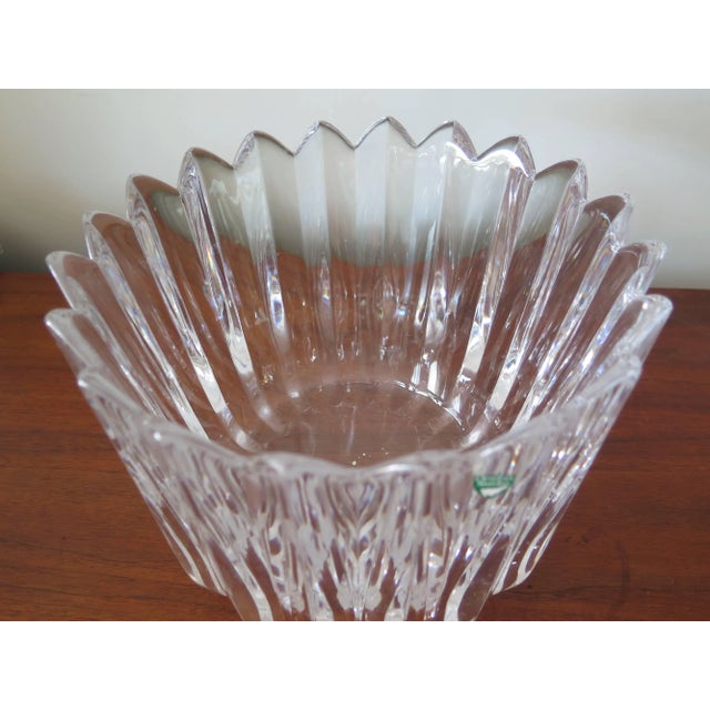 1970s Orrefors "Crown" Heavy Crystal Bowl For Sale - Image 5 of 6