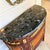 1960s 1960s Pair of French Louis XVI Style Demilune Marble Top Commodes | Nightstands | Bedside Tables For Sale - Image 5 of 11