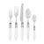 VIETRI Aladdin Antique Flatware White Five-Piece Place Setting For Sale - Image 10 of 10