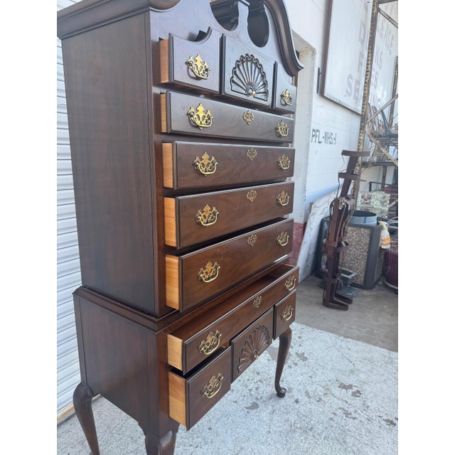 Early 20th Century Early 20th Century Drexel Highboy Chest of Drawers For Sale - Image 5 of 11