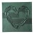 Metallic Green Abstract Heart Painting For Sale