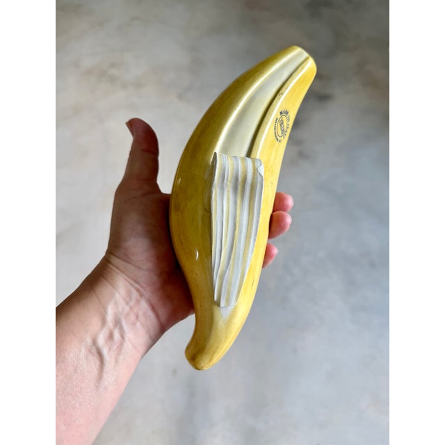 Italian Glazed Ceramic Banana Sculpture (After Warhol) (After Maurizio Cattelan) For Sale - Image 13 of 18
