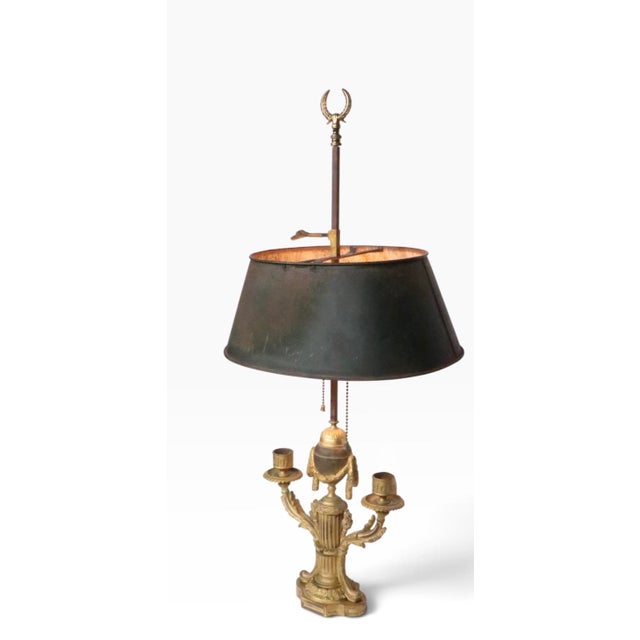 Vintage French Bouillotte Table Lamp For Sale - Image 4 of 12