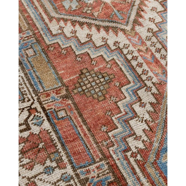 1940s Vintage Heriz Runner 3' X 14'7 For Sale - Image 5 of 16