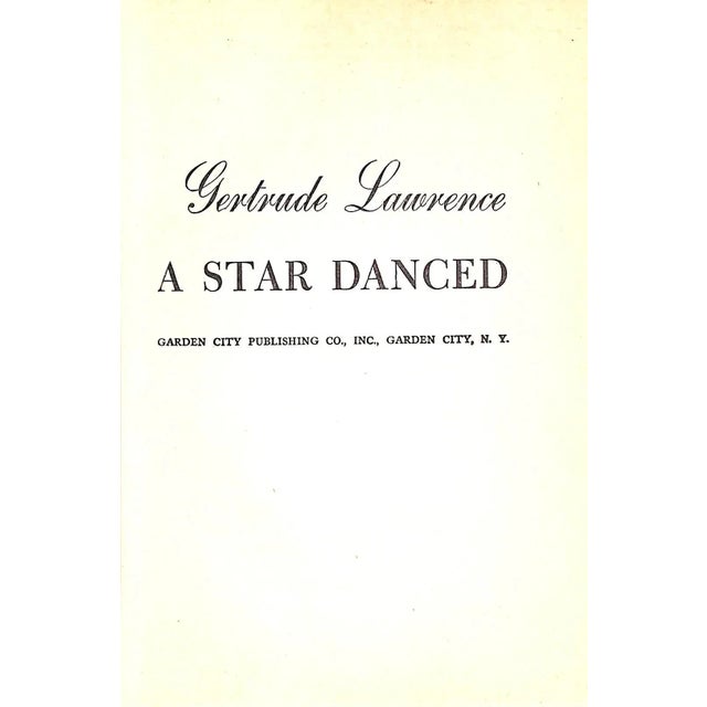 LAWRENCE, Gertrude [238] pp. Garden City Publishing Co. 1946 8" x 5 5/8" Jacket portrait by Cecil Beaton The autobiography...
