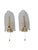 Mid-Century Modern Wall Lights Acanthus Leaf by Orrefors and JBS Fagerlund and Carl Fagerlund, Sweden, 1960s, Set of 2 For Sale - Image 3 of 16