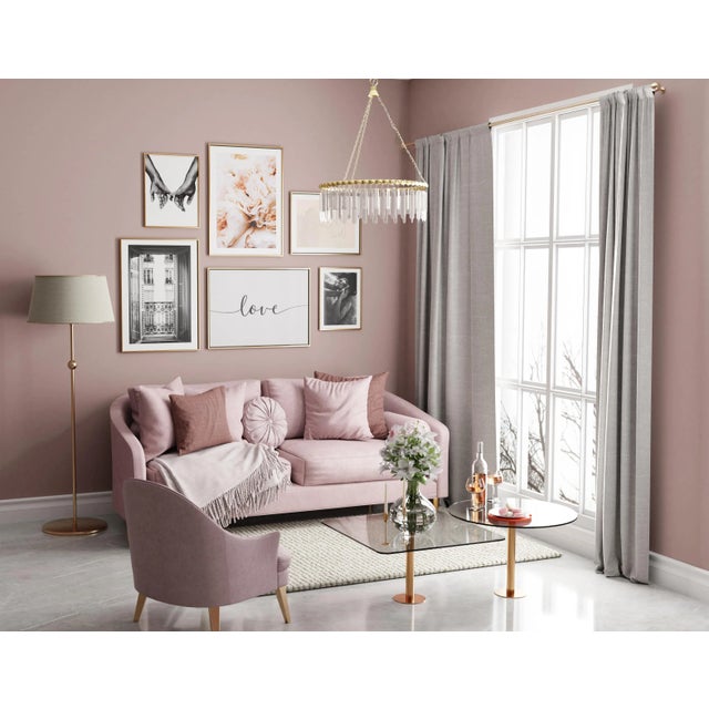 Reverie Brass and Crystal 3-Light Circular Contemporary Chandelier For Sale In Atlanta - Image 6 of 8