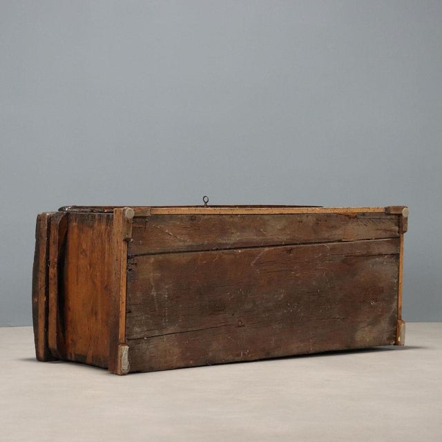 Antique Poplar Chest with Painted Interior, Italy, 18th Century For Sale - Image 13 of 14