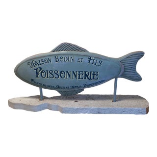 Maison Bodin Et Fils Poissonnerie Advertising Piece For Sale