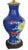 Late 20th Century Late 20th Century Chinese Cloisonne Table Lamps With Flowers & Butterfly in Cobalt Blue - a Pair For Sale - Image 5 of 10